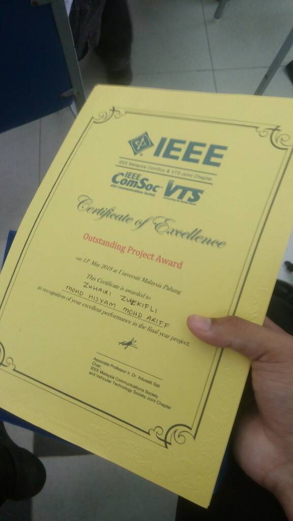 IEEE certificate