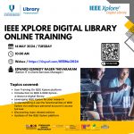 IEEE XPLORE DIGITAL LIBRARY ONLINE TRAINING | 14th May 2024