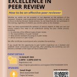 EXCELLENCE IN PEER REVIEW: HOW TO BE AN EFFECTIVE PEER REVIEWER
