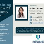LIBRARY USER TRAINING: EXPLORING THE ICE VIRTUAL LIBRARY PLATFORM (TODAY)