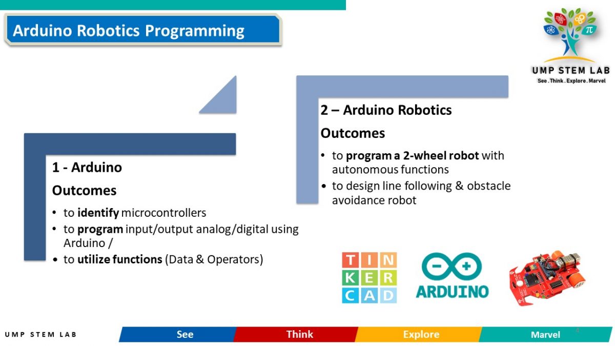 UMP STEM Lab: Arduino Robotics Programming – Program Synopsis – Ir. Dr ...