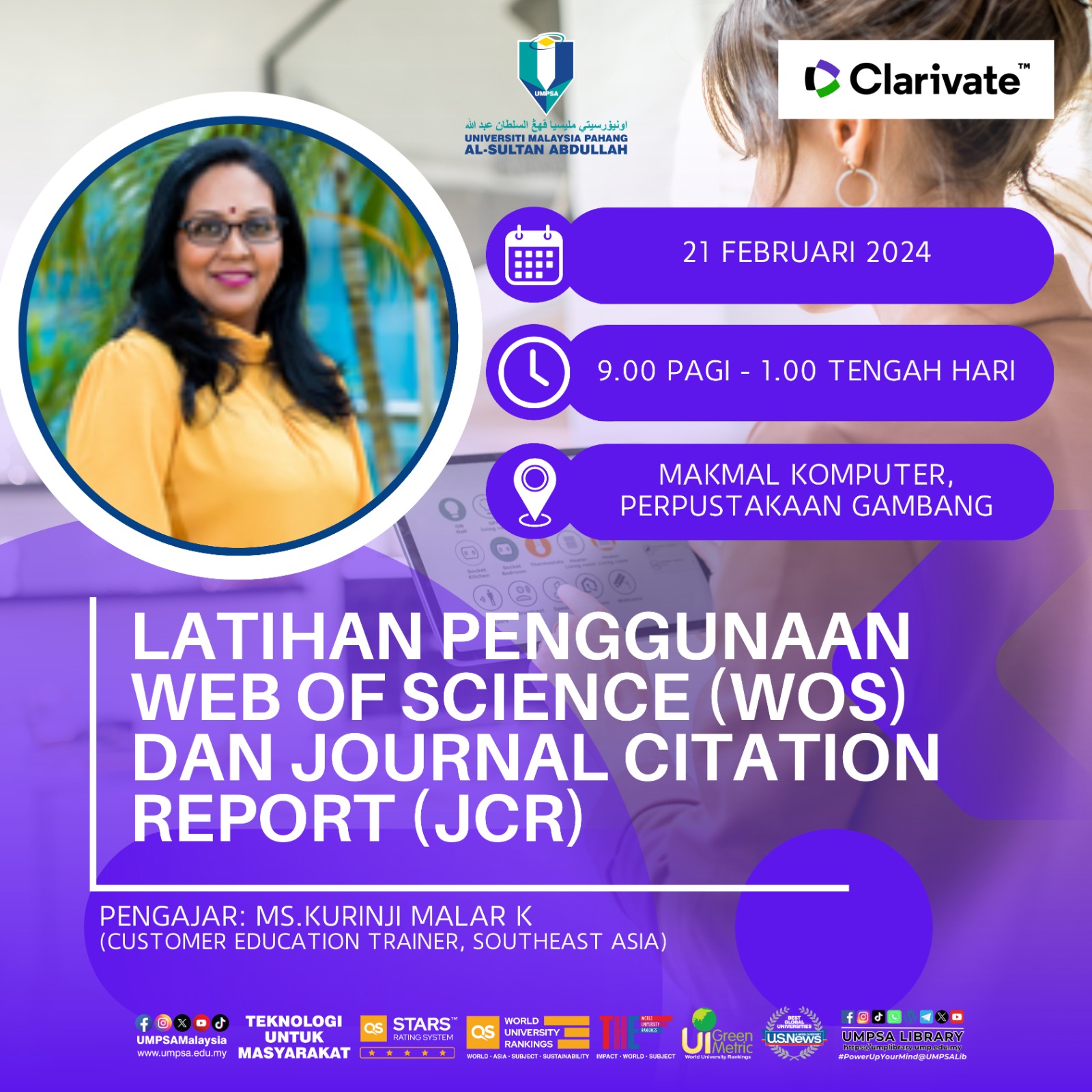 Latihan penggunaan web of science wos dan journal citation report